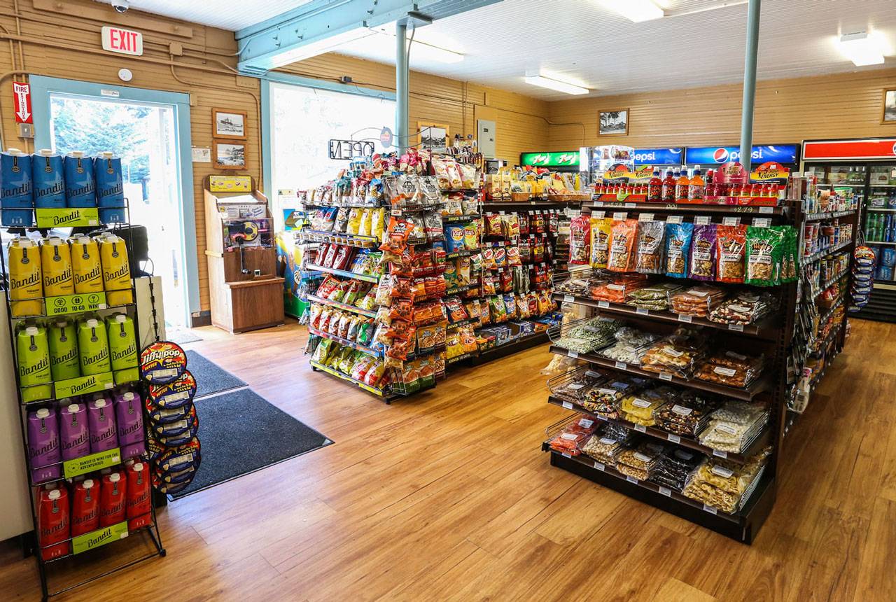 Buy groceries and supplies at The Mercantile at Kalaloch Lodge.