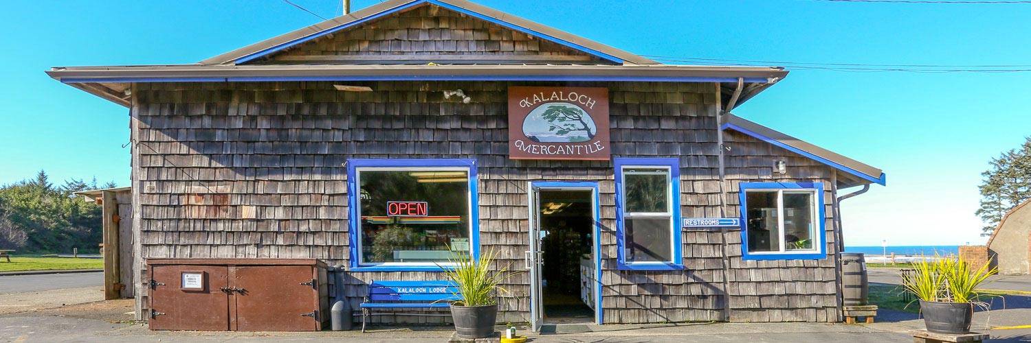 Buy groceries and supplies at The Mercantile at Kalaloch Lodge.