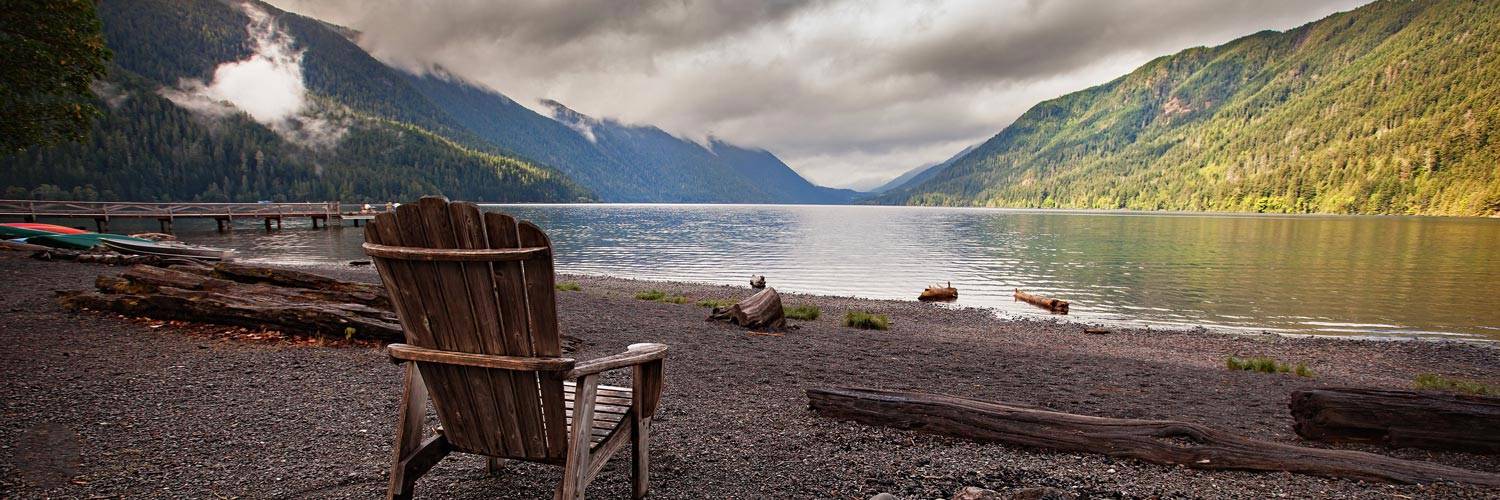 Enjoy the view at Lake Crescent on the way to Kalaloch Lodge.