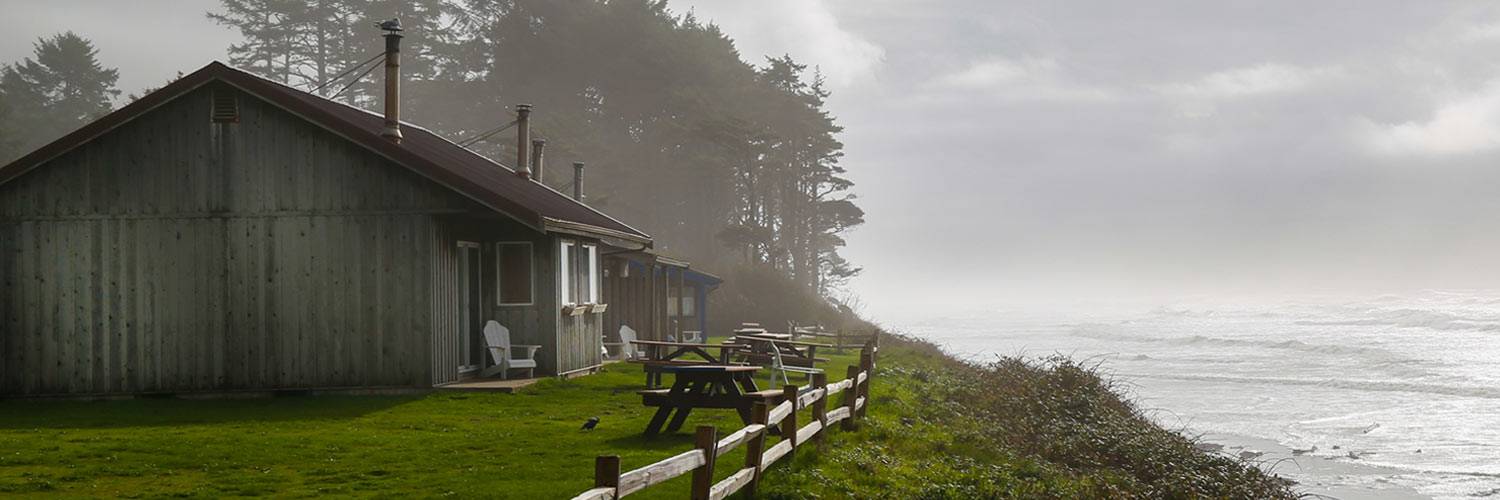 Brave the storm in your room at Kalaloch Lodge