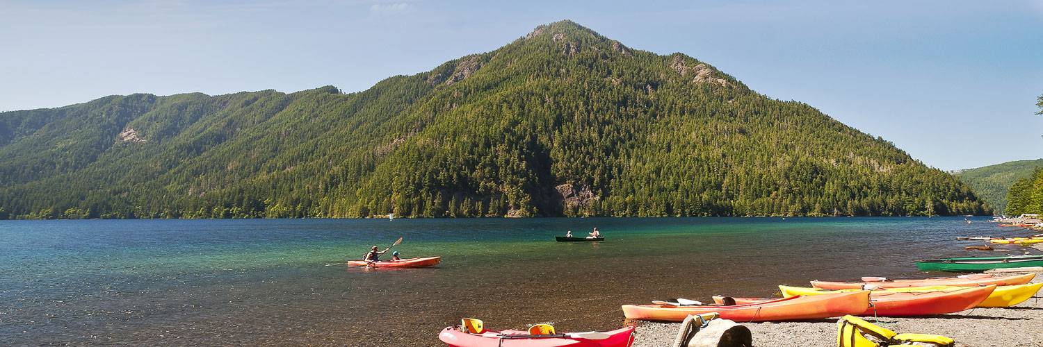 Enjoy the view at Lake Crescent on the way to Kalaloch Lodge.