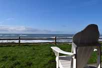 Kalaloch Lodge bluff cabins provide excellent views of the ocean from a comfortable chair on the deck.
