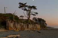 Take beautiful sunset photos just steps from Kalaloch Lodge on the beach.