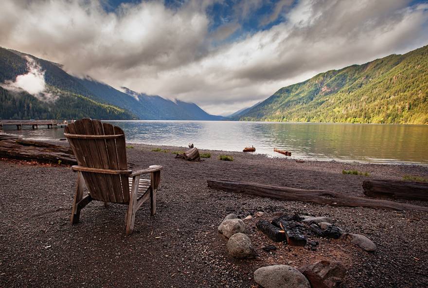 Enjoy the view at Lake Crescent on the way to Kalaloch Lodge.