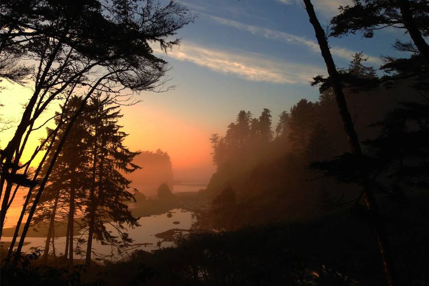 Ruby Beach at sunset