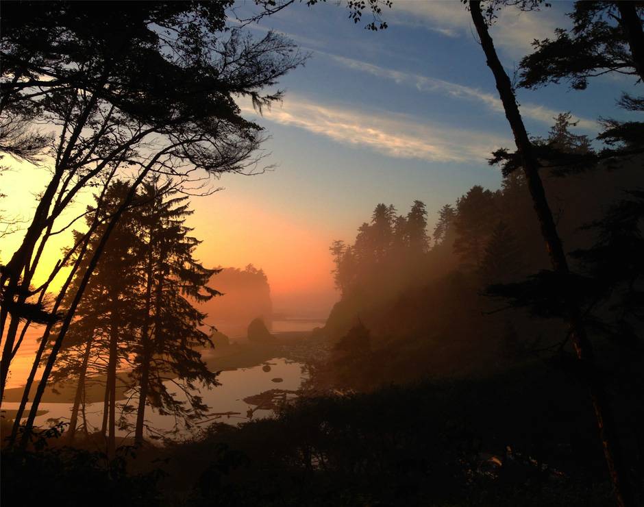 Ruby Beach at sunset