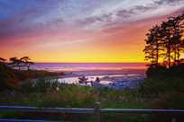 A magnificent sunset at Kalaloch Lodge