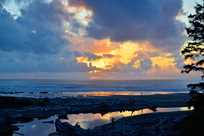 A stunning after-storm sunset at Kalaloch Lodge