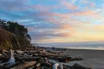 A picture-perfect sunset is far from uncommon here on the Olympic Peninsula